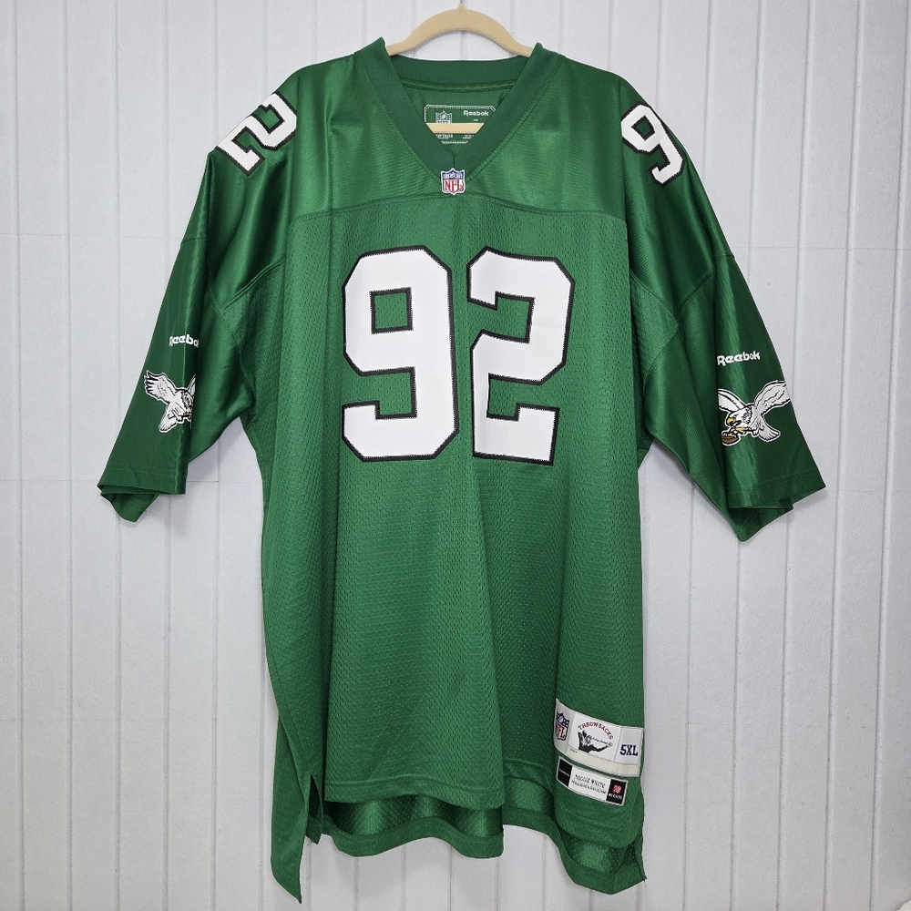 Reebok Philadelphia Reggie White 92 Vintage Collection  NFL Jersey Size 5XL‎